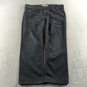 Guess Regular Straight Jeans Mens 40x29* Blue Dark Wash Straight Leg Denim Pants